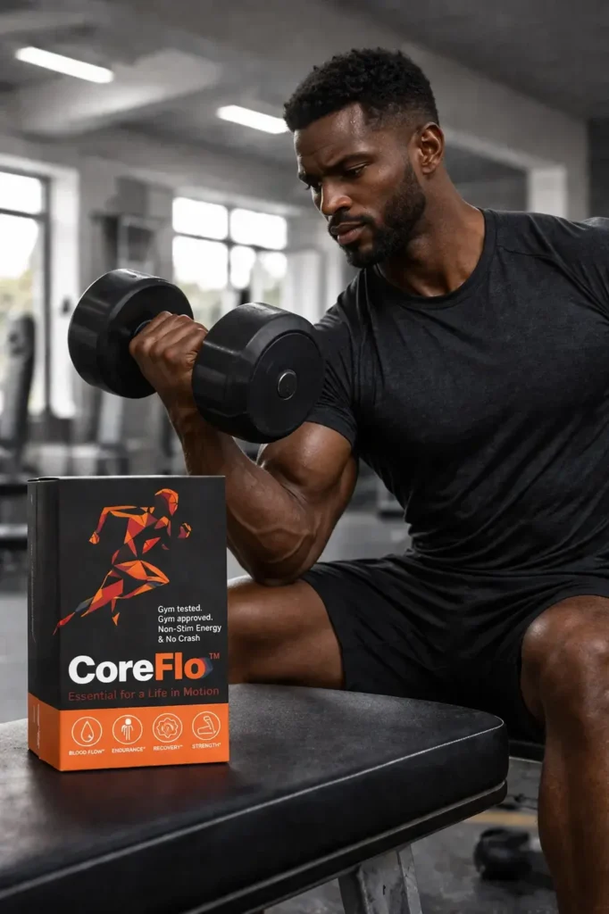 CoreFlow with person in gym