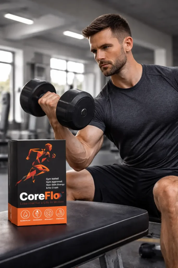 CoreFlow with person in gym